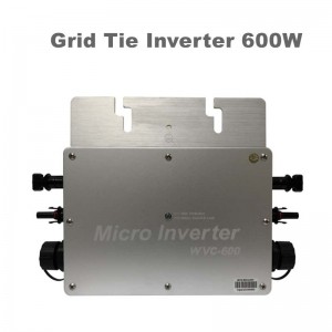 600W Pure Sine Wave Grid Tie Inverter Vízálló IP65 Micro Inverter 22-50VDC 190-260VAC a Solar System Mppt