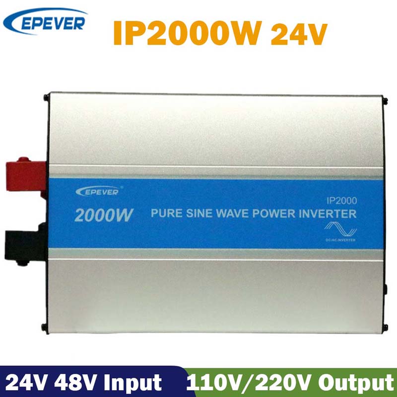 Epever iPower2000Wnapenergiával ki a rács tiszta szinusz hullám inverter 24vdc 110v120v 220v230vnapköltség inversor 50Hz 60Hz