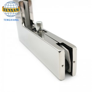 Hardver kiegészítők rozsdamentes acél keretnélküli üvegajtó szorító Patch berendezése
