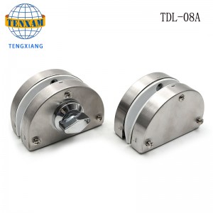 Kezdőlap Szálloda Fürdőszoba Keretnélküli üveg ajtó Double Lock rozsdamentes acél üvegajtó 8 ~ 12 mm Csúszó üvegajtó zár