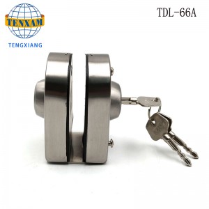 Hotel Fürdőszoba keretnélküli üveg ajtó dupla zár rozsdamentes acél üvegajtó 8 ~ 12mm csúszó üvegajtó zár