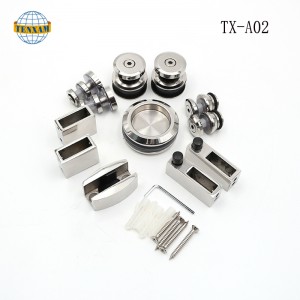 Top lógó tolóajtó-görgős kerekek, Üveg tolószekrény ajtó görgős rendszer