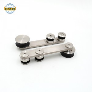 Üveg ajtózár csúszó rendszer tolóajtó lógott rozsdamentes acél csúszó kerekek