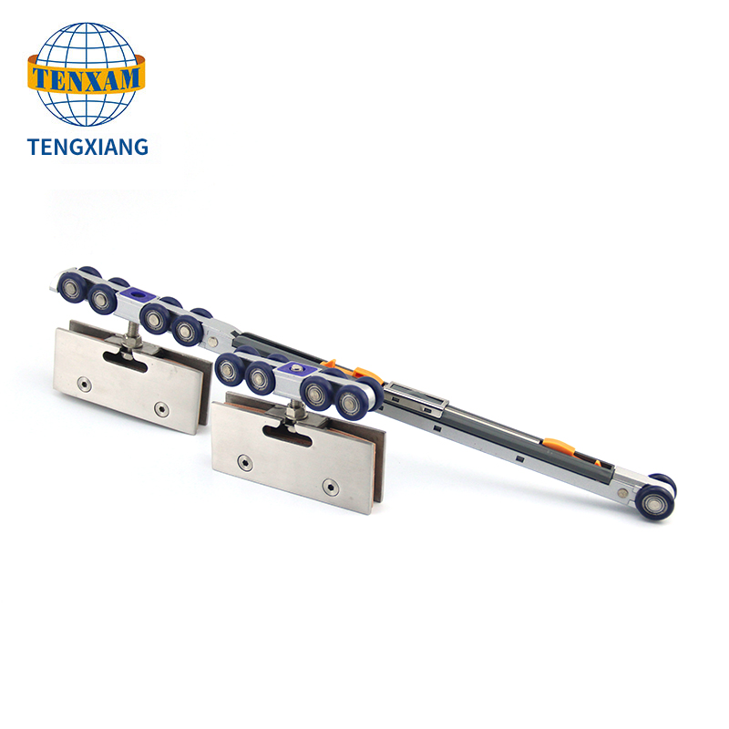 Bútor kiegészítők vezető pálya Hardware Fa tolóajtó görgő 8 Kerekek