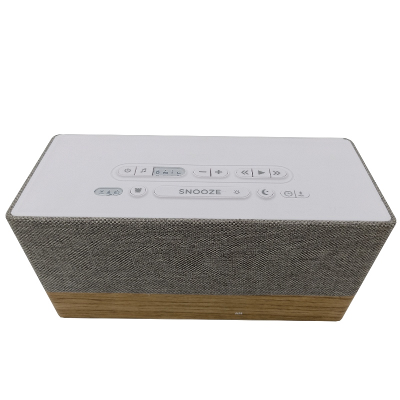 FB-CR320 High-end fából készült Bluetooth óra rádió hangszóró W/Fabric grill