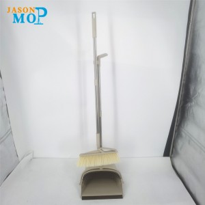 Műanyag anyag Háztartási tisztítás Hosszú Dustpan seprűvel, Broom Dustpan és Squeegee