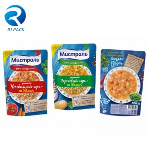 Élelmiszeri minőségű állvány felcsípő táska paradicsomszósz lé ital csomagoló táskák