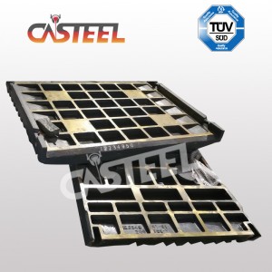 MC110 Jaw lemez rögzített és swing a Kleemann Mobile Crusher számára