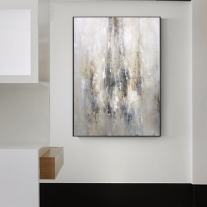 100% Dand-festett arany díszes olajfestmény vászonra absztrakt művészeti olajfestmény dekoráció festésnappali