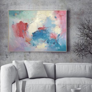 Modern kézzel festett akril kreatív keretezett falfestmény absztrakt festmény vászonra