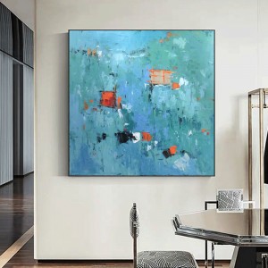 Kézzel festett olajfestmény Square Canvas Abstract Rajz Home Dekorációk anappaliban Art Egyéb festmények Cuadro