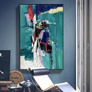 Anagykereskedelmi hotel dekoráció kialakítása kézzel készített modern eredeti absztrakt olajfestmény