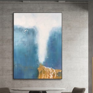 Kézzel festettnagy absztrakt olajfestmény vászon kortárs fal művészet festés élő szobában