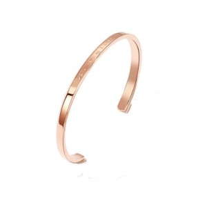 Rozsdamentes acélnyitó betűkkel karkötő