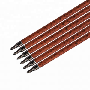 Elong Outdoor 120077 ID6.2mm SP400 Red Wood Carbon Arrow tollal Íjászat Lövészet