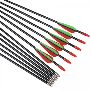 Elong Outdoor 114478 ID5mm 28inch Üvegszálas Arrow Streamline TPU lapátot Íjászat Cél kormosodástól