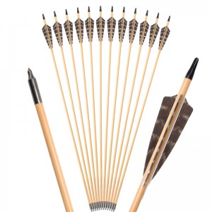 Elong Outdoor 117027-01 OD9mm 30inch Fanyíl Feather Íjászat Tradicionális íj lövés