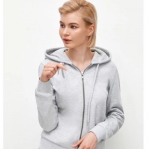 Zip-hoodie kabát