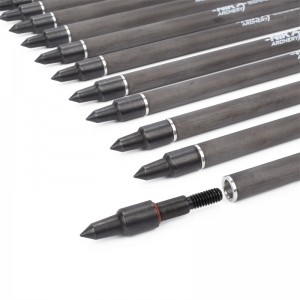 Nika íjászat 113167-13 ID6.2mm 7,5 hüvelyk szénszálas Crossbow Bolt Cobra System Adder/R9/RX Archery Shooting használata