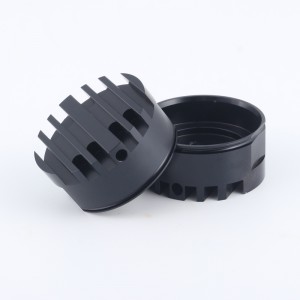 Egyedi extrudálás CNC eloxált kerek alumínium hűtőborda alumínium fekete LED profil hűtőborda