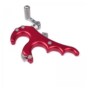 Nika íjászat 42R04-RD Thumb Ready AIDS alumínium ötvözet íjászat kioldó íj vadászat az összetett íj számára