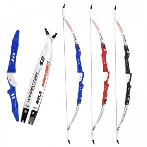 Nika íjászat 68 hüvelykes íj 25 hüvelykes magnéziumötvözettel az íjászathoz újbóli íj cél gyakorlat