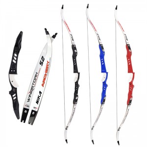 Nika íjászat 68 hüvelykes íj 25 hüvelykes magnéziumötvözettel az íjászathoz újbóli íj cél gyakorlat