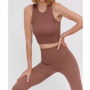 Ujjatlan rugalmas kötés jersey sport ruha