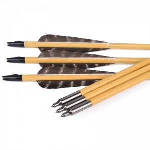 Elong Outdoor 117025-01 OD8mm 32inch Fa Arrow íjászat hagyományos íj lövés