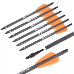 Nika Íjászat 113167-14 7.5inch ID6.2mm Carbon Crossbow csavarok Műanyag Nock COBRA SYSTEM ADDER/R9/RX Íjászat Lövészet