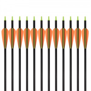 Elong Outdoor 111412 26inch ID6mm Üvegszálas Arrow TPU lapátok Íjászat Felvétel készítése