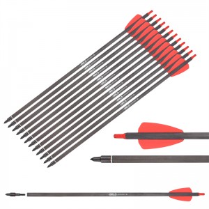 Nika íjászat 113182-02 15inch ID6.2MM COBRA RX Carbon Crossbow Bolt Cobra rendszer Crossbow vadászat