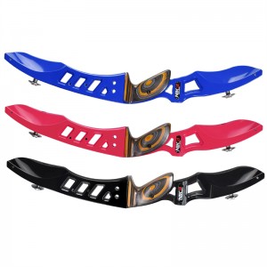 Nika íjászat 220011 21inch ILF LH Recurve Bow Riser íjászat tinédzserek számára Kültéri sport lövöldözés