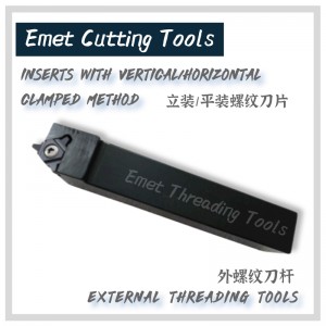 EMET menetvágó szerszámok/internális menetvágó szerszámok/exteral Threading Tools/INSERT lehet rögzíteni mind a függőleges, mind a vízszintes módszerek/trurning eszközök