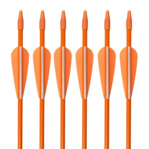 Elong Outdoor 110103 Üvegszálas Arrow ID5mm 26inch Íjászat Target Practice Arrows reflexíjhoz Shooting
