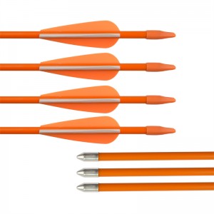 Elong Outdoor 110103 Üvegszálas Arrow ID5mm 26inch Íjászat Target Practice Arrows reflexíjhoz Shooting