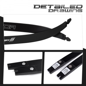 Nika íjászat 270007 25h @ 68inch ILF íjászat Recurve íj végtag a RECURVE BOW SET cél Vadászat és lövöldözés