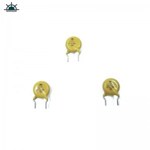 Kína Eredeti gyártó Passzív elektronikai alkatrészek, sárga Mov 10mm HVR10D511K cink-oxid varisztor