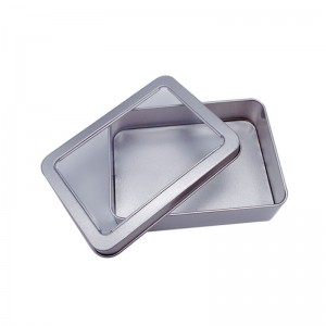 Négyszögletes ón doboz (125 mm * 90mm * 35mm) speciális alakú doboz