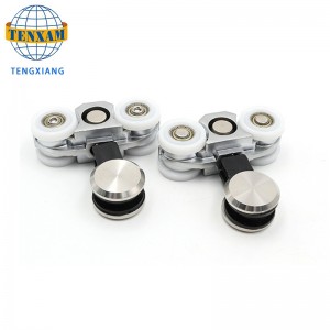 Hot-Sale termékek Lógó kerekek Rozsdamentes acél üveg tolóajtó-görgő