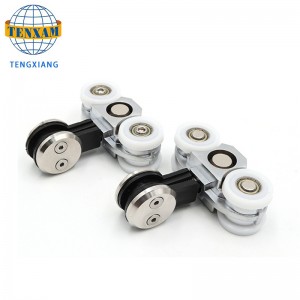 Hot-Sale termékek Lógó kerekek Rozsdamentes acél üveg tolóajtó-görgő