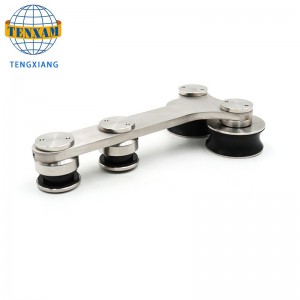 Hot Akciós termékek Hanging Kerék rozsdamentes acél üvegajtó görgő tolóajtó