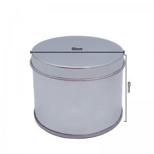 A gyári értékesíti a hengeres felső fedelet konzervdoboz tortadobozok shaving szappan ón (90 mm * 60 mm)