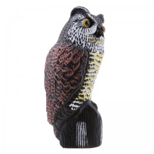 36cm műanyag kerti díszítő Owl Yard Scarer Realistic Deckoy Garden Decor