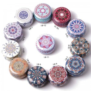 Gyertya Jar Mert fémes Candy Packaging Tin 77 * 50mm