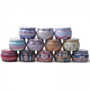 Gyertya Jar Mert fémes Candy Packaging Tin 77 * 50mm