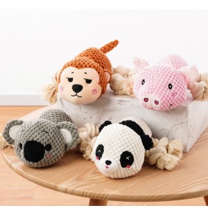 Plüss kötél kutya játék