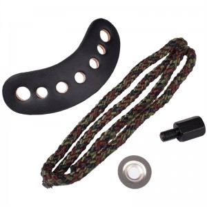 Elong Outdoor 470017 csukló Sling barna szín bőr fém Gromet íjászat csigás íj Shooting