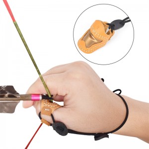 Elong Outdoor 420029 S Méret Íjászat Thumb ArmorTraditional Kézzel Thumb ujjvédő Íjászat Thumb Ring