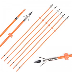 110021-05 Elong Outdoor OD8mm 32inch üvegszálas szár Bowfishing Arrow Íjászat Horgászat Equipment